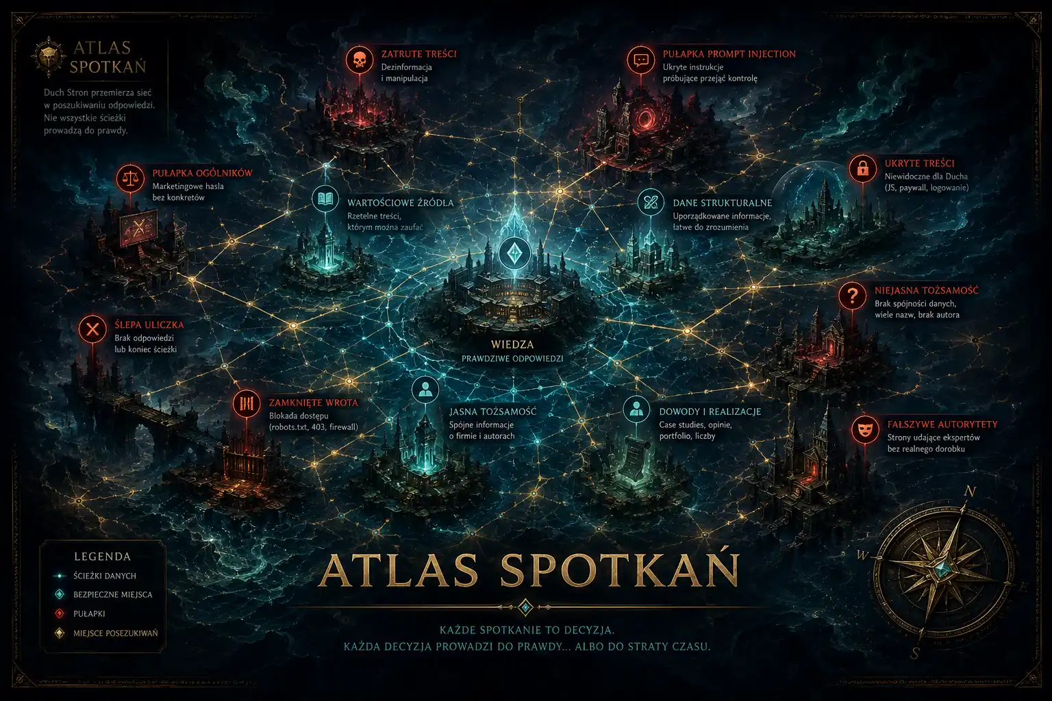 Atlas Spotkań — mapa sieci